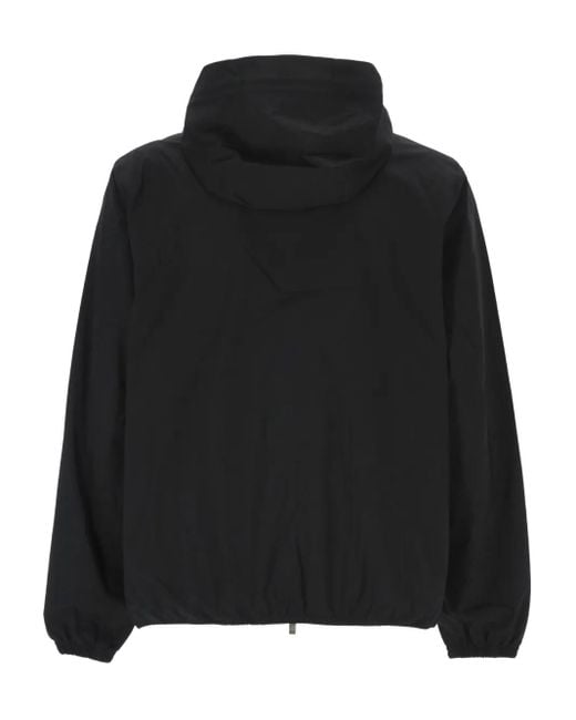 K-Way Black Bomber Jacket for men