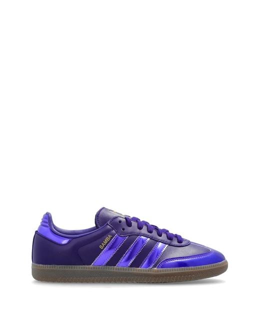 Adidas Purple Samba Lt Sneakers