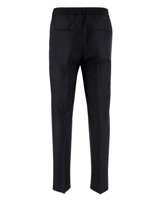 Tagliatore Blue Drawstring-Waist Trousers for men