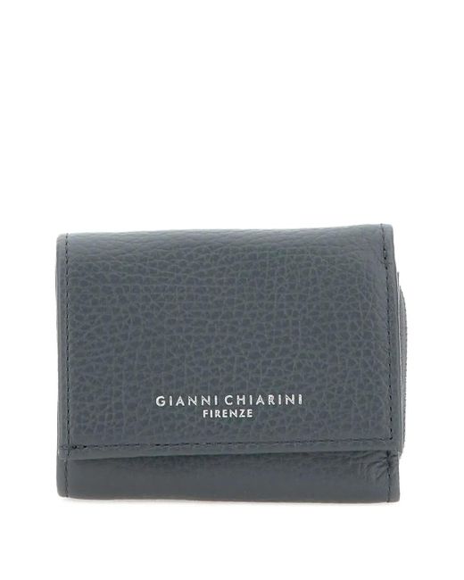 Gianni Chiarini Gray Zip-Around Leather Wallet
