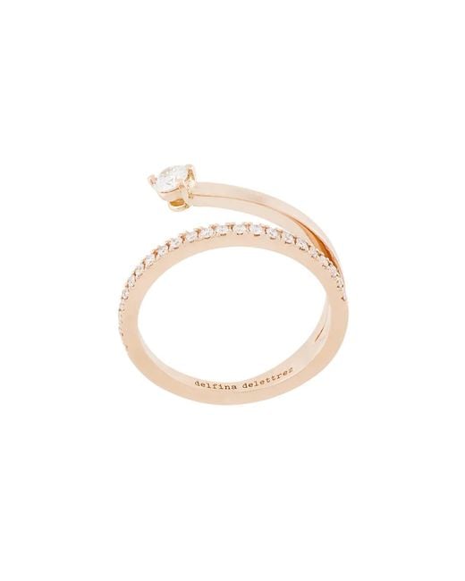 Delfina Delettrez White 18Kt Champagne Marry Me Diamond Ring