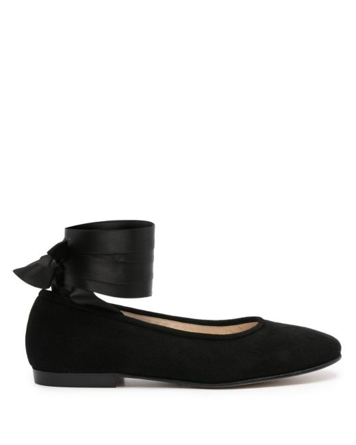 Bode Black Musette Suede Ballerina Shoes