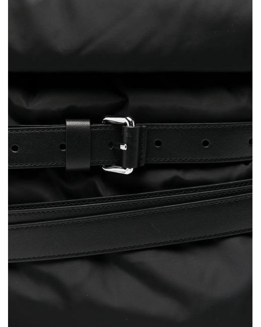 Moschino Black Belted Backpack for men