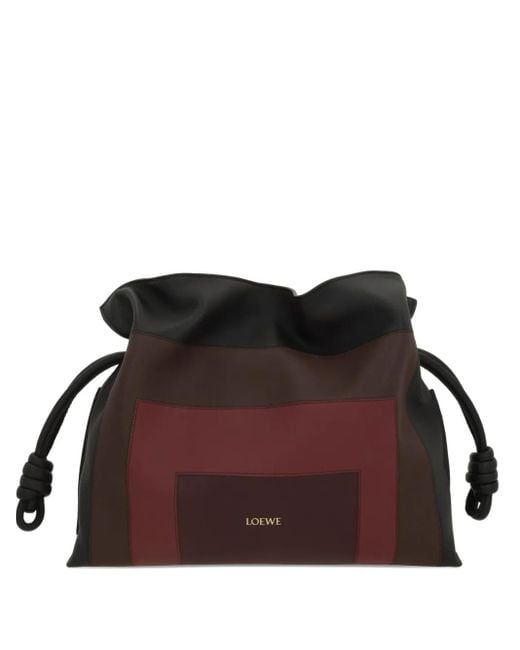 Loewe Brown Medium Knot-Detail Clutch Bag