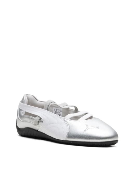 PUMA White Speedcat Ballet Sneakers