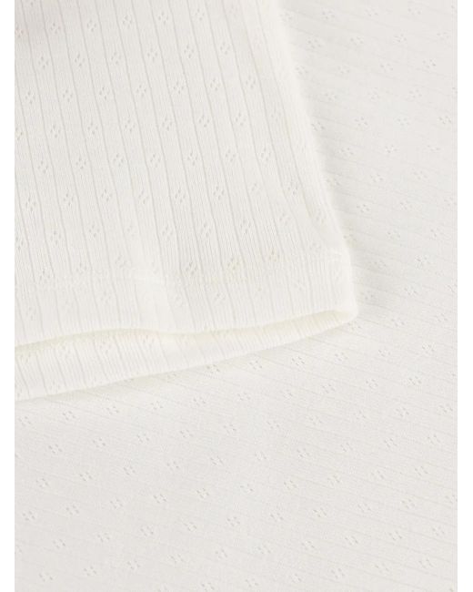 Miu Miu White Log Octton Tank Top