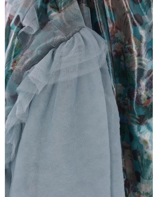 Comme des Garçons プリント スカート Blue