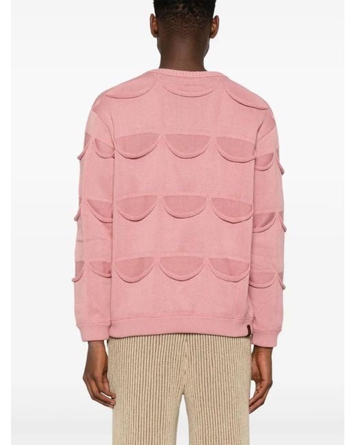 Isa Boulder Pink Allpocket Sweater for men