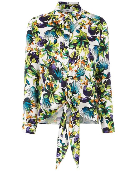 Amir Slama Green Printed Silk Shirt