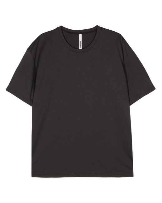 Attachment Black Crew-neck Cotton T-shirt for men