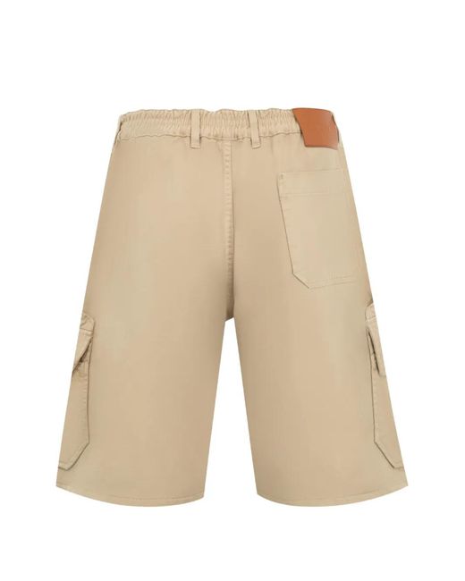 Loewe Natural Elasticated Cargo Shorts for men