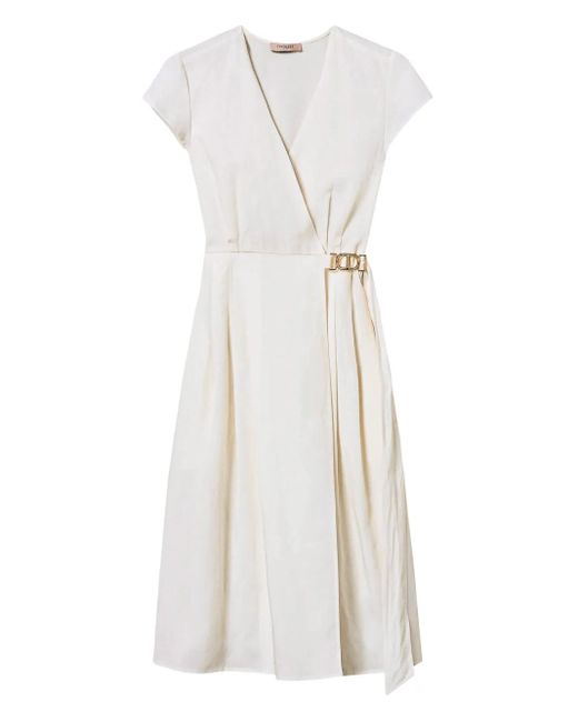 Twinset ロゴプレート ドレス White