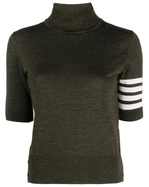 Thom Browne Green 4-Bar Knitwear