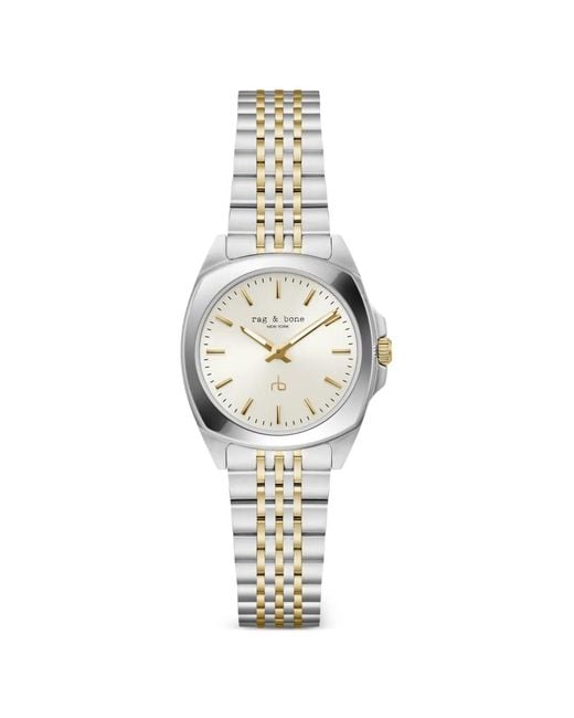 Rag & Bone White Bleeker 30Mm Watch