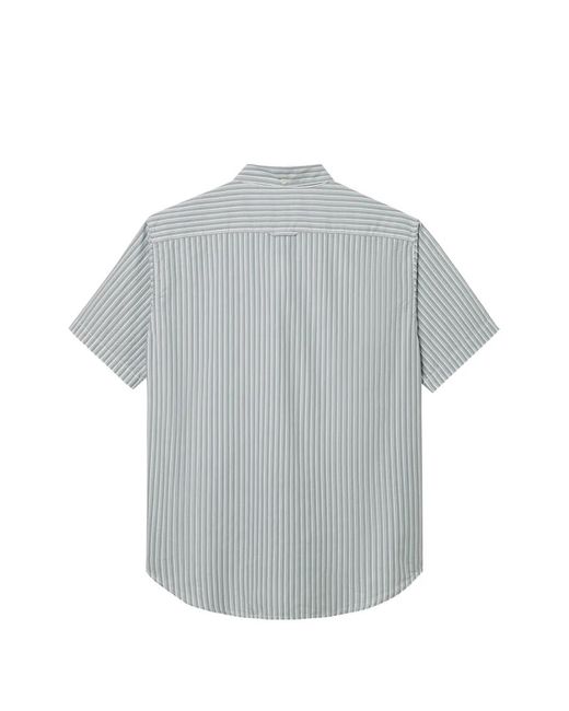 Chocoolate Gray Striped Button Shirt for men