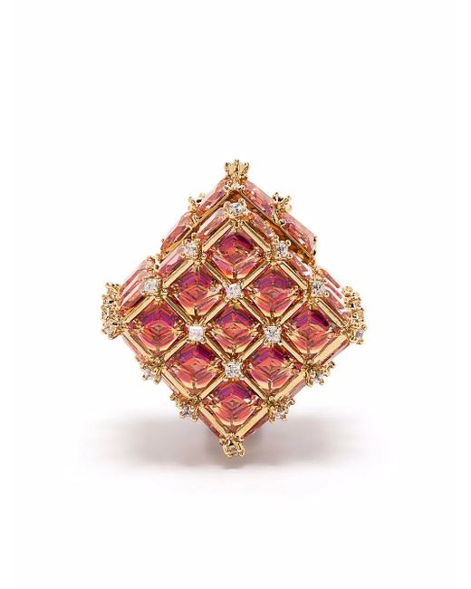 Swarovski Pink Curiosa Stud Single Earring