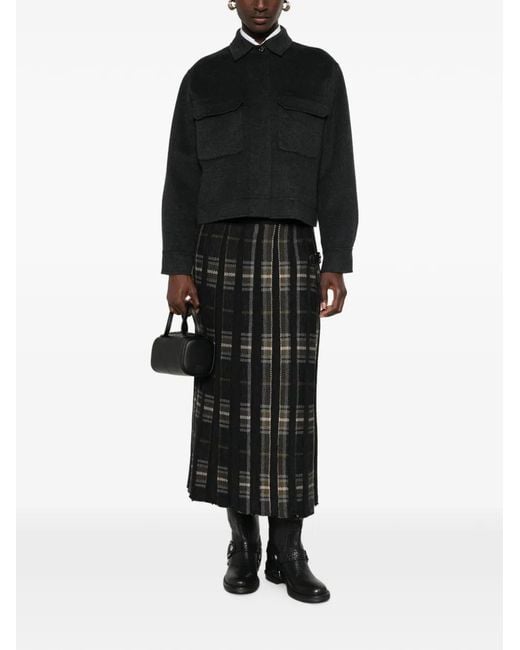 Bompard Black Double-Sided Pocket-Detail Jacket