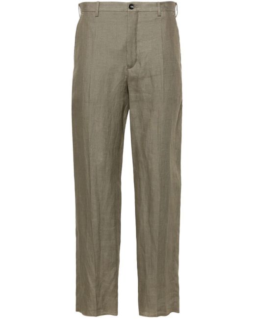 Incotex Natural Mid-rise Tapered Trousers for men