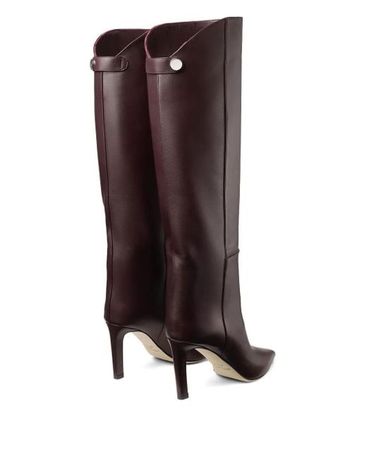 Jimmy Choo Alizze 85mm ロングブーツ Brown