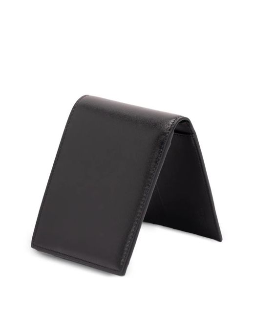 Fendi Black Logo Plaque Leather Wallet