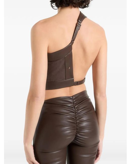 Manière De Voir Black Asymmetric Backless Top