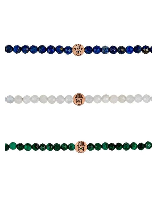 Anil Arjandas 18Kt Hamsa Rotgoldarmband Mit Malachit in White für Herren