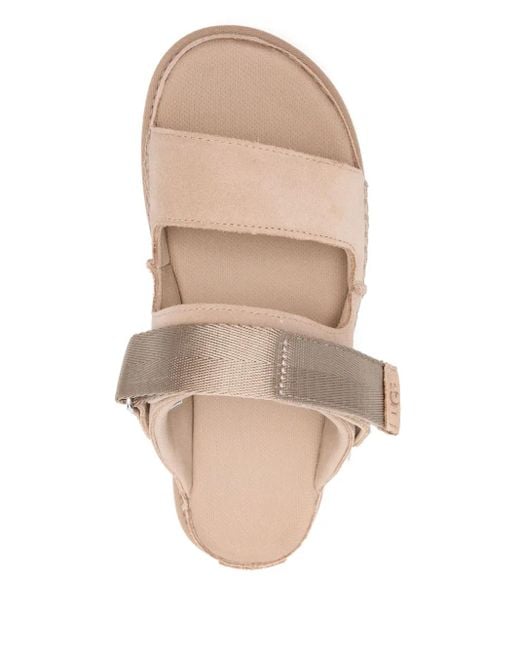 Ugg Natural Sand Leather Textile Sandals
