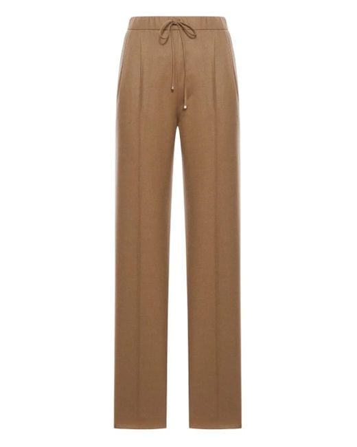Max Mara Natural Gatti Elasticated-Waist Trousers