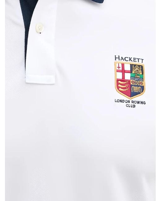 Hackett White Short-Sleeve Polo Shirt for men