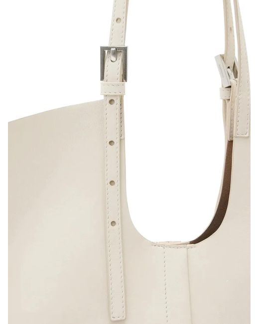 AllSaints Ara バックル ハンドバッグ White
