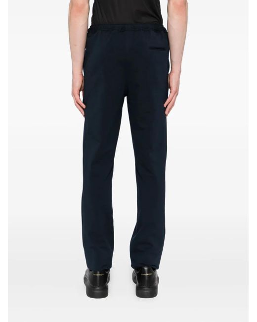 Kiton Blue Straight-Leg Trousers for men