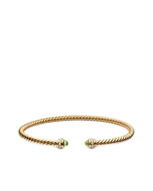 David Yurman White 18Kt Classic Cablespira Diamond Bracelet (3Mm)