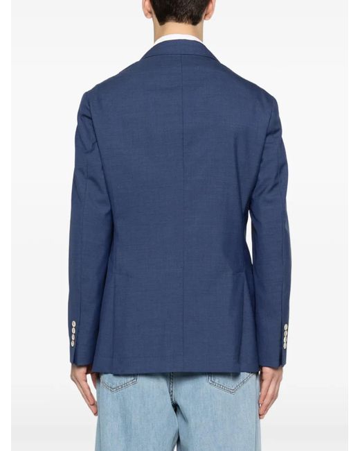 Chaqueta Con Botones Brunello Cucinelli de hombre de color Blue