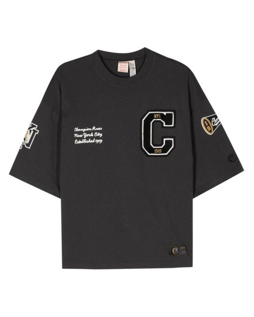 Champion Black Reverse Weave Cotton T-shirt for men