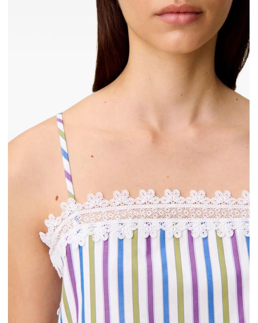 Claudie Pierlot White Strappy Crop Top