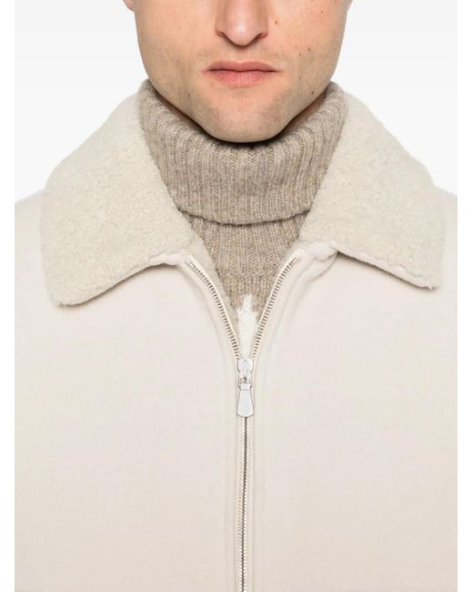 Eleventy Natural Cable-Knit Jacket for men