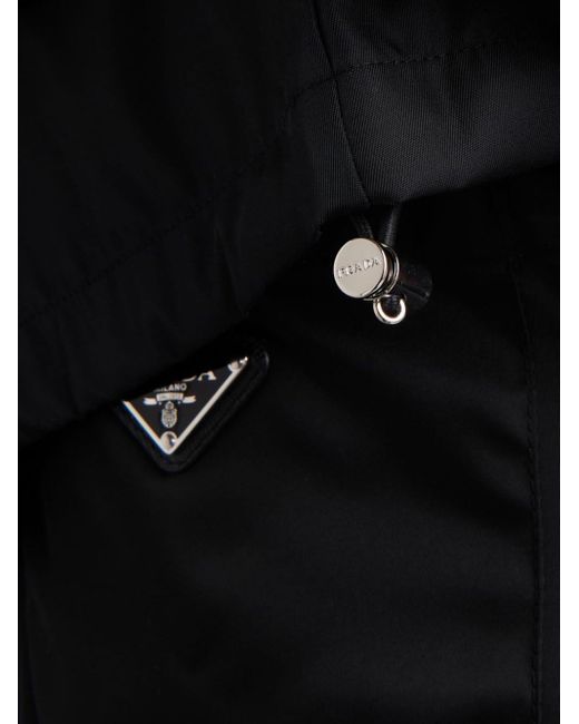 Prada Black Logo-print Layered-detail T-shirt for men