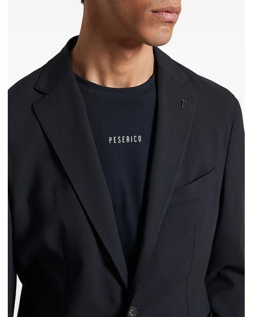 Peserico Blue Patch-Pocket Blazer for men