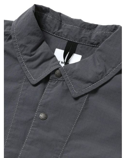And Wander Gray Reflective Stitching Pocket Jacket for men