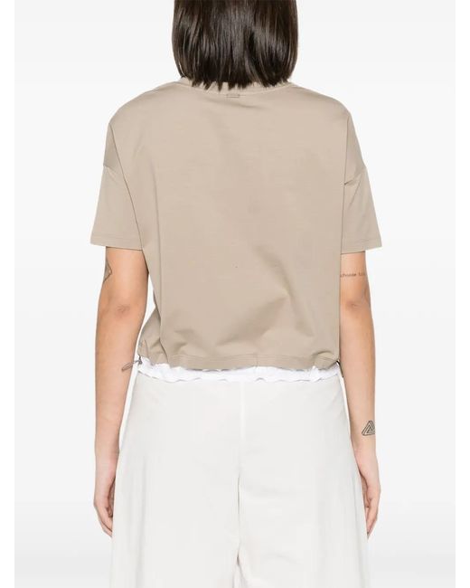 Herno Natural Layered-Hem T-Shirt