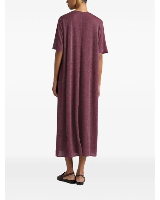 Momoní Purple Penelope Tunic Midi Dress