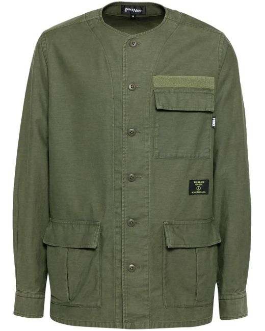 PEACE AND AFTER Hemd Mit Mehreren Taschen in Green für Herren