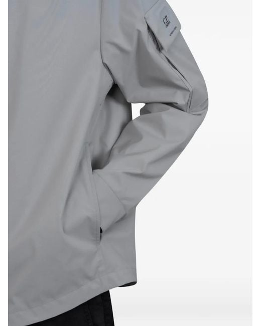 C P Company Gray Metropolis Zipped Pocket Shirt for men