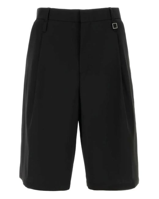 メンズ Wooyoungmi Wool Bermuda Shorts Black