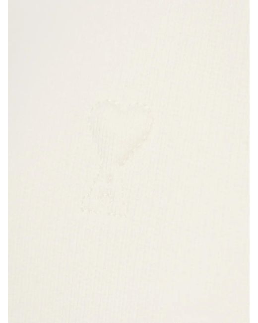 AMI White Ami De Coeur Raglan-Sleeve Hoodie