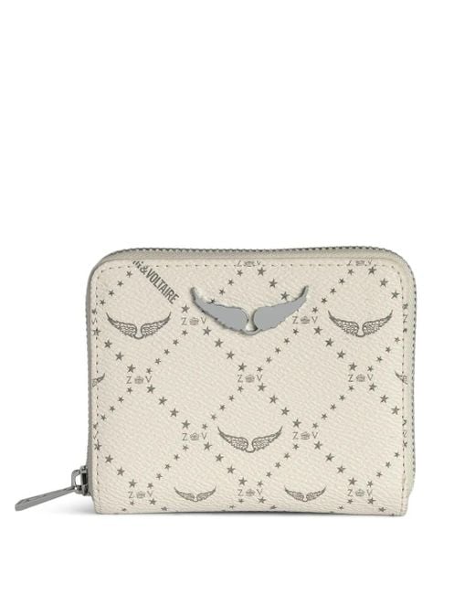 Zadig & Voltaire Natural Mini Zv Monogram Wallet