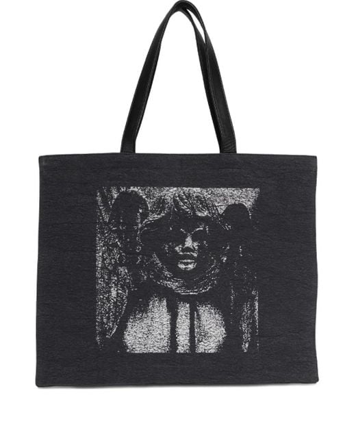 Enfants Riches Deprimes Black Russian Na Market Graphic Tote Bag for men