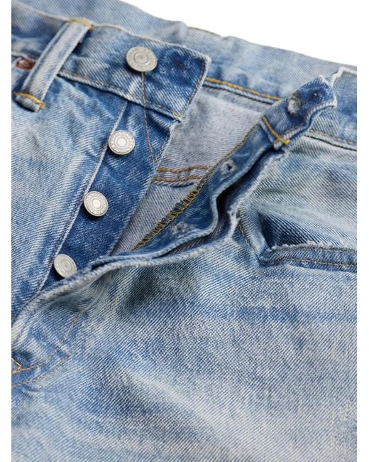 Vaqueros Con Efecto Envejecido RRL de hombre de color Blue