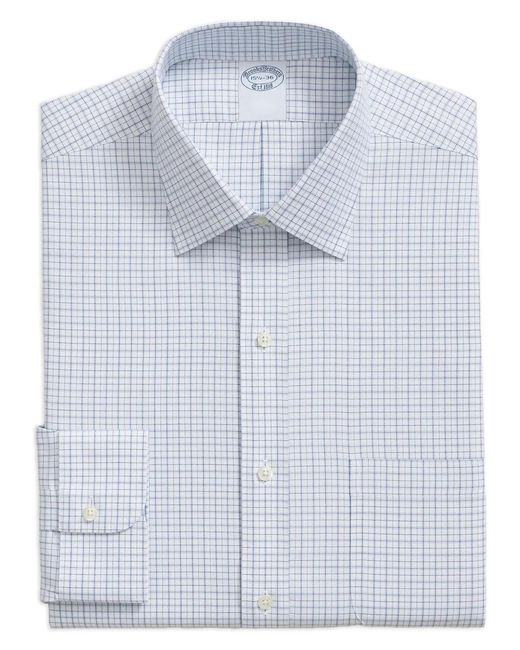 Brooks Brothers Blue Checked-Patterned Shirt for men
