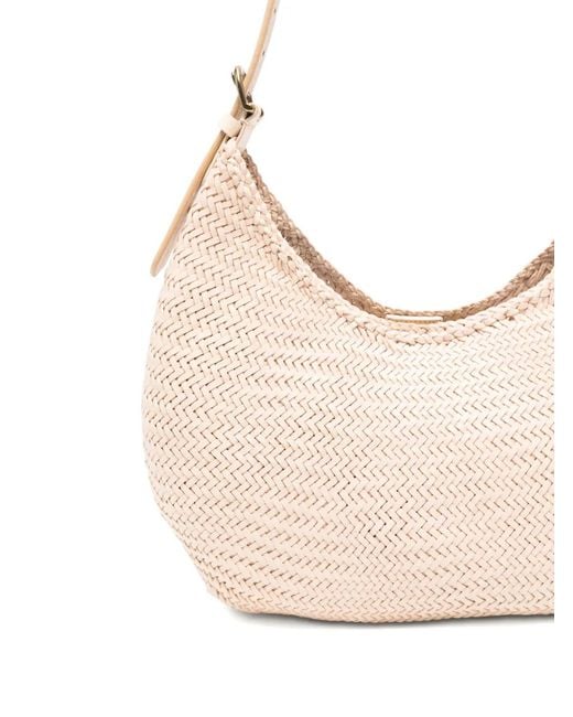 Dragon Diffusion Natural Luna Mezza Schultertasche Mit Webmuster